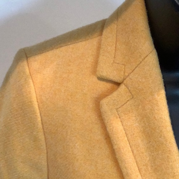 Talbots wool blend yellow blazer, size 8P - Picture 5 of 12